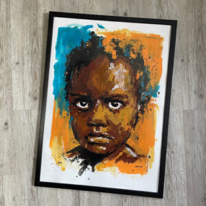 Caribbean child Trinité – Acrylique